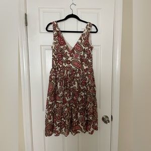 EUC Pink paisley sleeveless dress - size 10